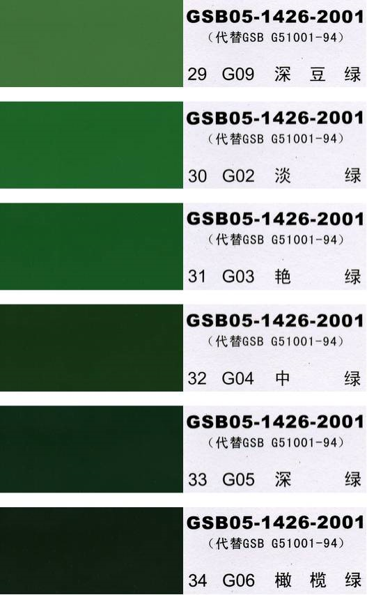 China National Standard Color Chart - 国标色卡-漆膜颜色标准色卡GSB05-1426-2001